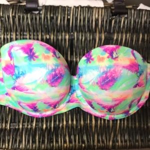 PINK strapless push-up size 36DD - EUC